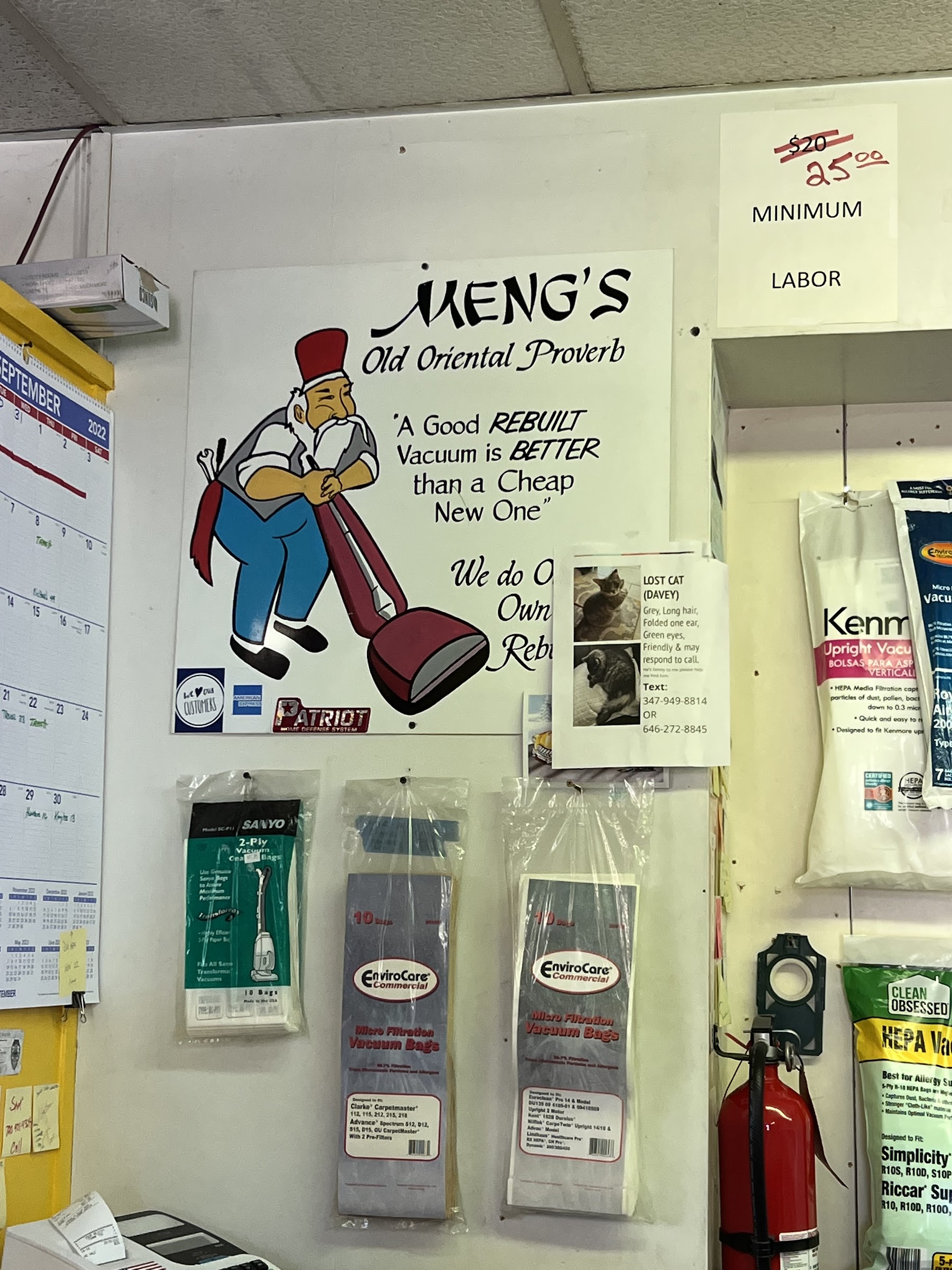 Vacuum bags and supplies inside Discount Vacuum